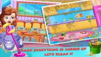 💕 Princesa Sofia Decoração Casa : jogo de limpeza Screen Shot 3