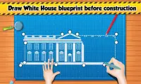 الولايات المتحدة بناء منزل الرئيس: محاكاة البناء Screen Shot 0