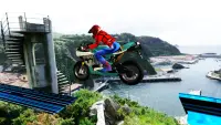 Детский паук супергерой велосипед игра трюк 2019 Screen Shot 5