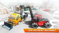 Snow Rescue Excavator - 3D Simulation Screen Shot 1