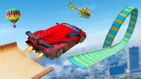 Superhero Mega ramp - Ultimate Car Stunt Races Screen Shot 1