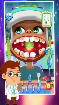 Peu Dentaire Médecin Se soucier : Dentiste Jeux Screen Shot 1