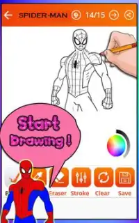 How To Draw Spider-Man (Spider Drawing) Screen Shot 0