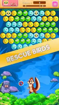 Birds Bubble Shooter Screen Shot 3