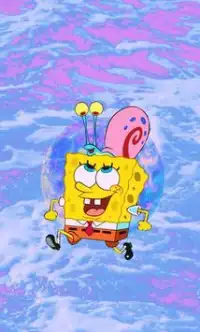 Spongebob and Patrick bubble jigsaw puzzle free Screen Shot 1