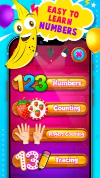 123 Numbers Tracing & Counting Screen Shot 0