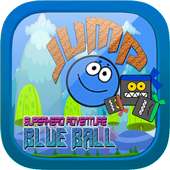 Blue ball jump superhero adventure