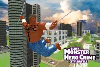 Black Monster Hero Crime City Battle Screen Shot 5