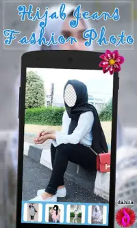 Hijab Jeans Fashion Photo Screen Shot 2