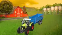 Zwaar Tractor Trolley Lading Sim: Landbouw Spel Screen Shot 0