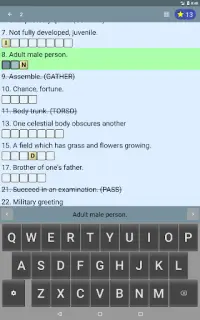 English Crossword puzzle Screen Shot 10