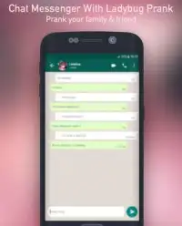 Chat Messenger With Ladybug Prank Screen Shot 3