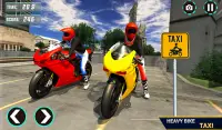 Мотоцикл Такси Симулятор - Турист Байк Драйвер Screen Shot 7