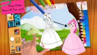 Fairy tale princess coloring Screen Shot 2