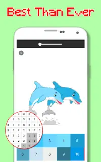 Color de delfines y amigos por número Screen Shot 5