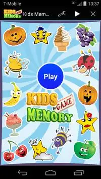 Kids Memory Game Screen Shot 0
