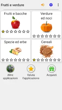 Frutte e verdure - Foto-Quiz Screen Shot 2
