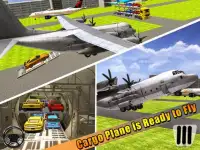 Vol d'Avion Cargo Sim: Transporteur de Voiture Screen Shot 0