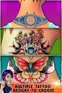 Aplicación de diseño de princesa artista tatuajes Screen Shot 1