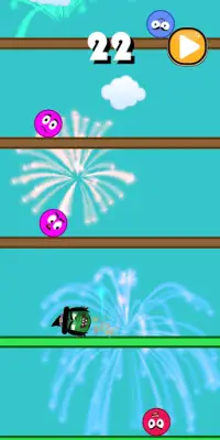 Jumpack - Tap and Jump up Platforms, Avoid Balls Screen Shot 1