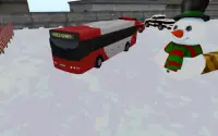 バス冬の駐車場 - 3Dゲーム Screen Shot 0