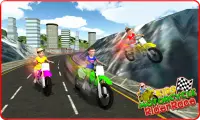 Kids MotorBike Rider Race 3D Screen Shot 2