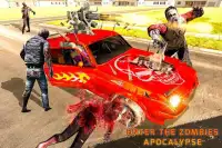 autoroute zombie tuer - guerre de voiture zombie Screen Shot 4