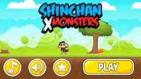 Shin Chan Shooter vs Monsters Game Screen Shot 0