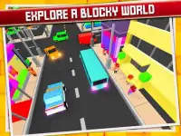 Blocky कार क्राफ्ट पार्किंग सि Screen Shot 6
