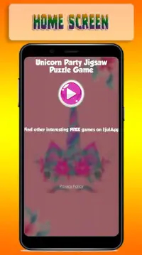 Unicorn Party Jigsaw Puzzle Game Screen Shot 1