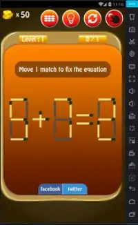 Matchstick головоломка с free Screen Shot 0