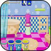 Nettoyage de salle de bain - jeux de filles