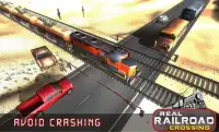 Real Railroad Train Crossing - Free Train Games Screen Shot 0