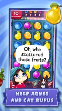 Delicious Fruit Puzzle: Match 3 Screen Shot 1