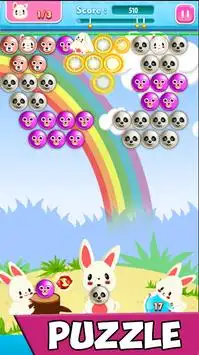 Bubble Shooter Bunny Pop: Bubble Shooter Games Screen Shot 3