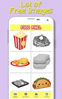 Цвет еды по номеру - Pixel Art Screen Shot 1