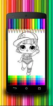 Coloring Book for Dolls Surprise Screen Shot 1