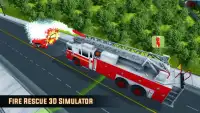 Fire Truck Rescue 3D Simulator Screen Shot 1