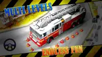 Fire Fighting Emergency Rescue Truck Parking Game Screen Shot 0