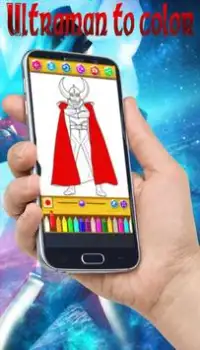 Aprende a colorear Ultraman Cosmos Screen Shot 6