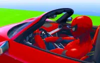 Superhero Car Racing Stunts Limits Screen Shot 1