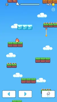 Pixel Infinite tiles - Falling Birdz Screen Shot 0