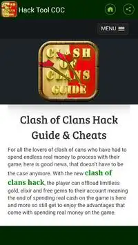 Guide and Tool for COC Screen Shot 0