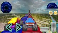 Monster Truck: Car Stunt Game Screen Shot 1