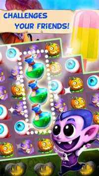 Halloween Witch - Fruit Puzzle Screen Shot 2