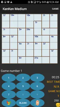 Killer Sudoku KenKen Futoshiki  Kakuro Crossword Screen Shot 4