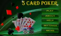 5 Card poker Screen Shot 0