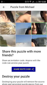 PuzzleGram - Photo Puzzle App Picture Puzzle Game Screen Shot 1