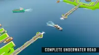 Underwater Road Builder: Bridge Construction 2020 Screen Shot 4