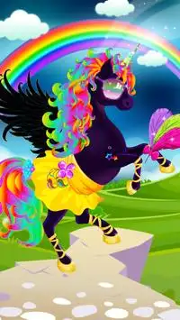 pony kecil (unicorn) berdandan permainan perempuan Screen Shot 1